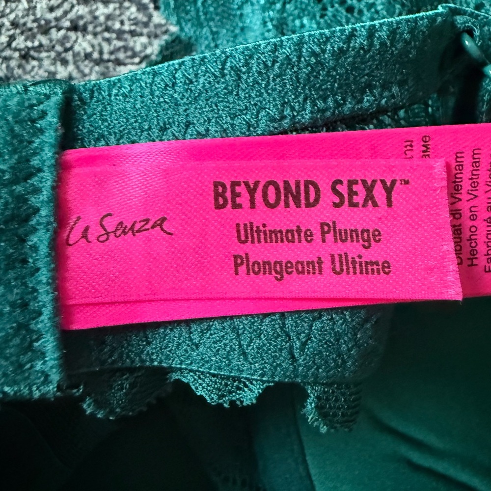 La SENZA Teal Lace Front-Close Plunge Bra 38DDD - Picture 6 of 7